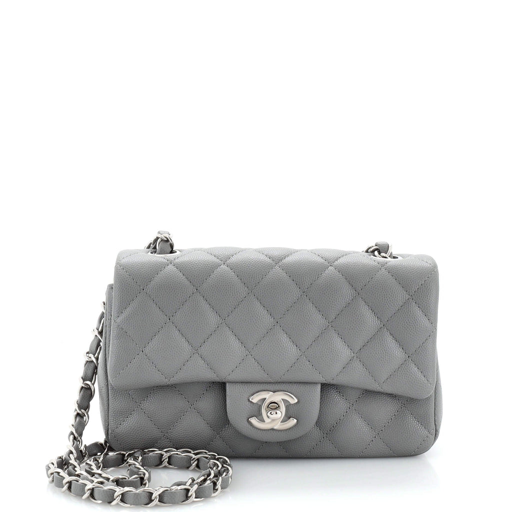 Classic Single Flap Bag Quilted Caviar Mini
