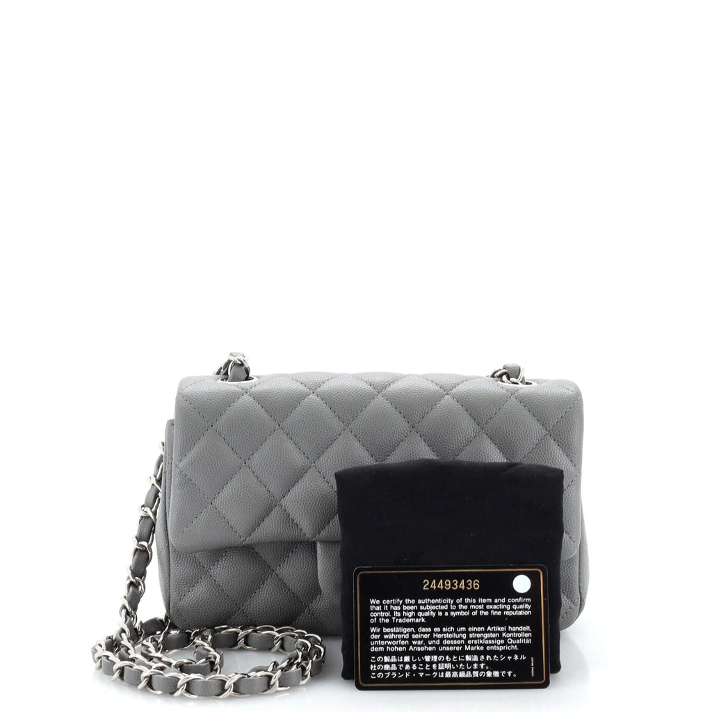 Classic Single Flap Bag Quilted Caviar Mini