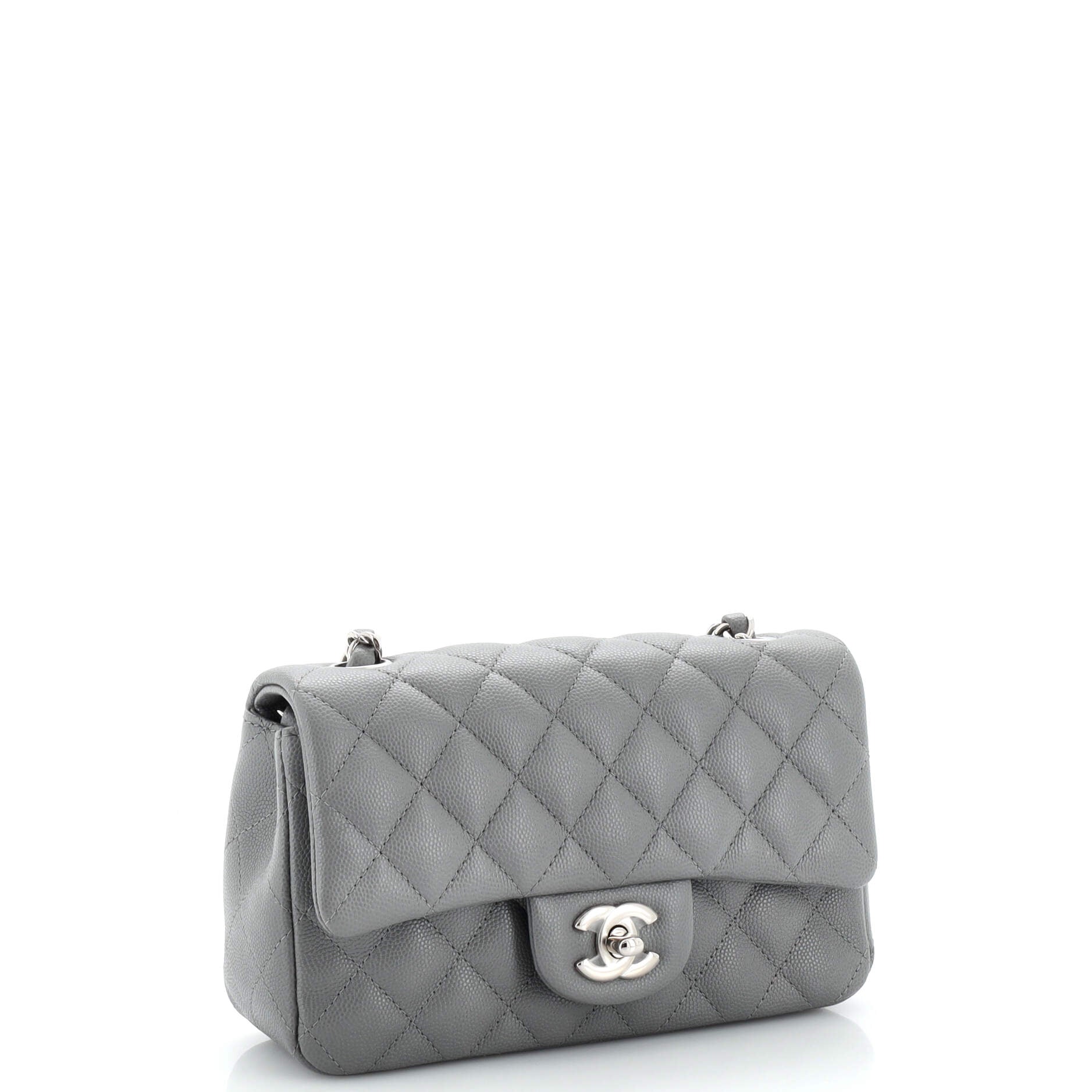 Classic Single Flap Bag Quilted Caviar Mini