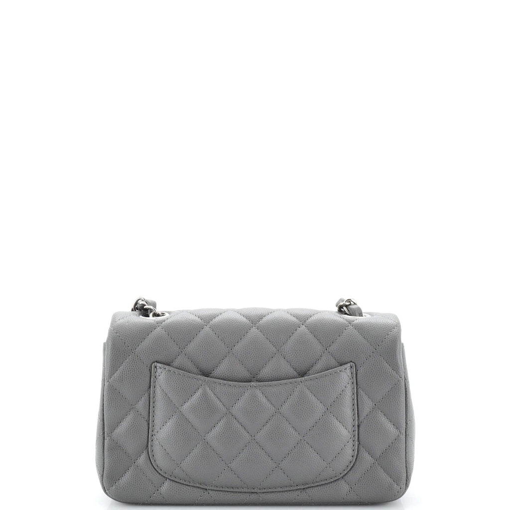 Classic Single Flap Bag Quilted Caviar Mini