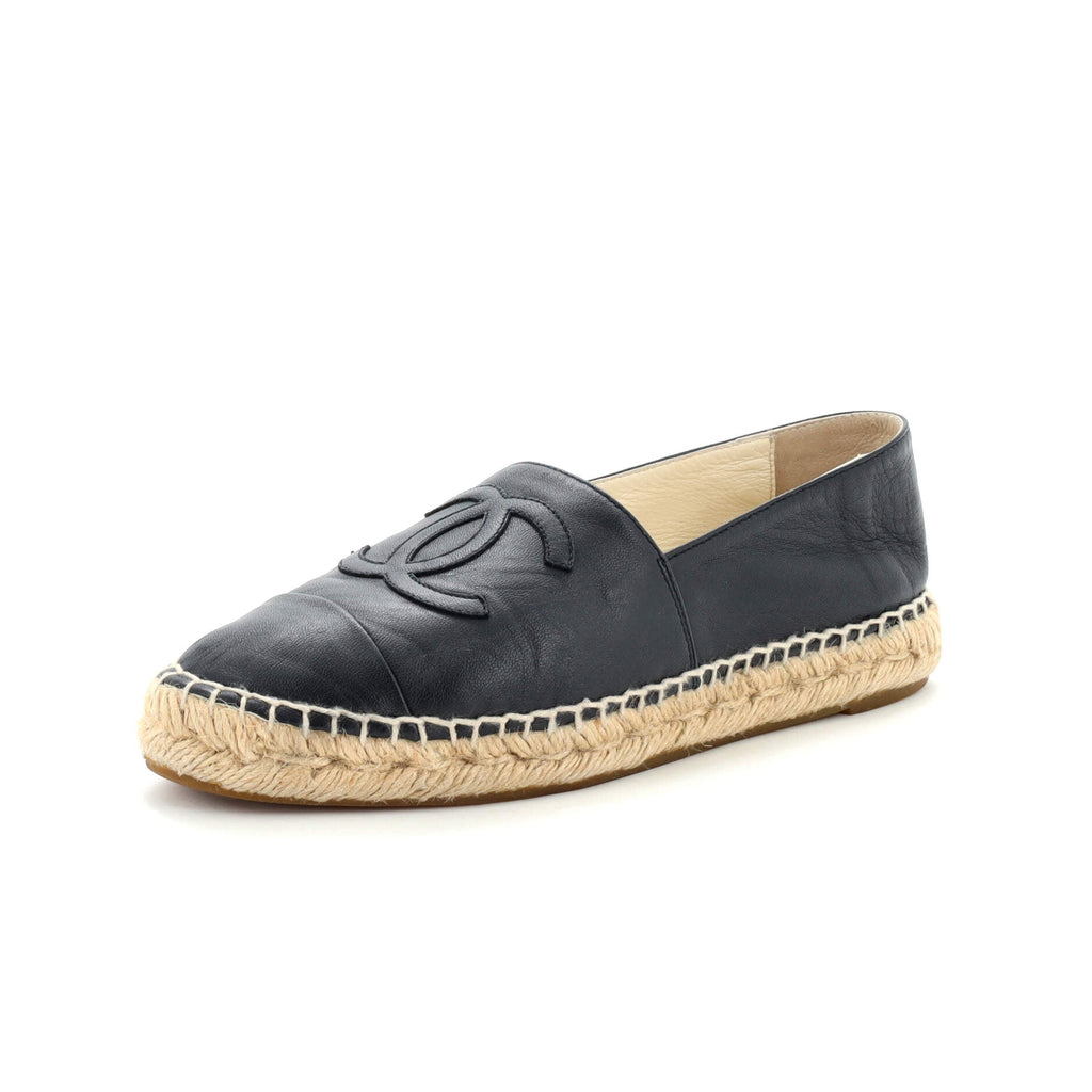 Women's CC Cap Toe Espadrilles Leather