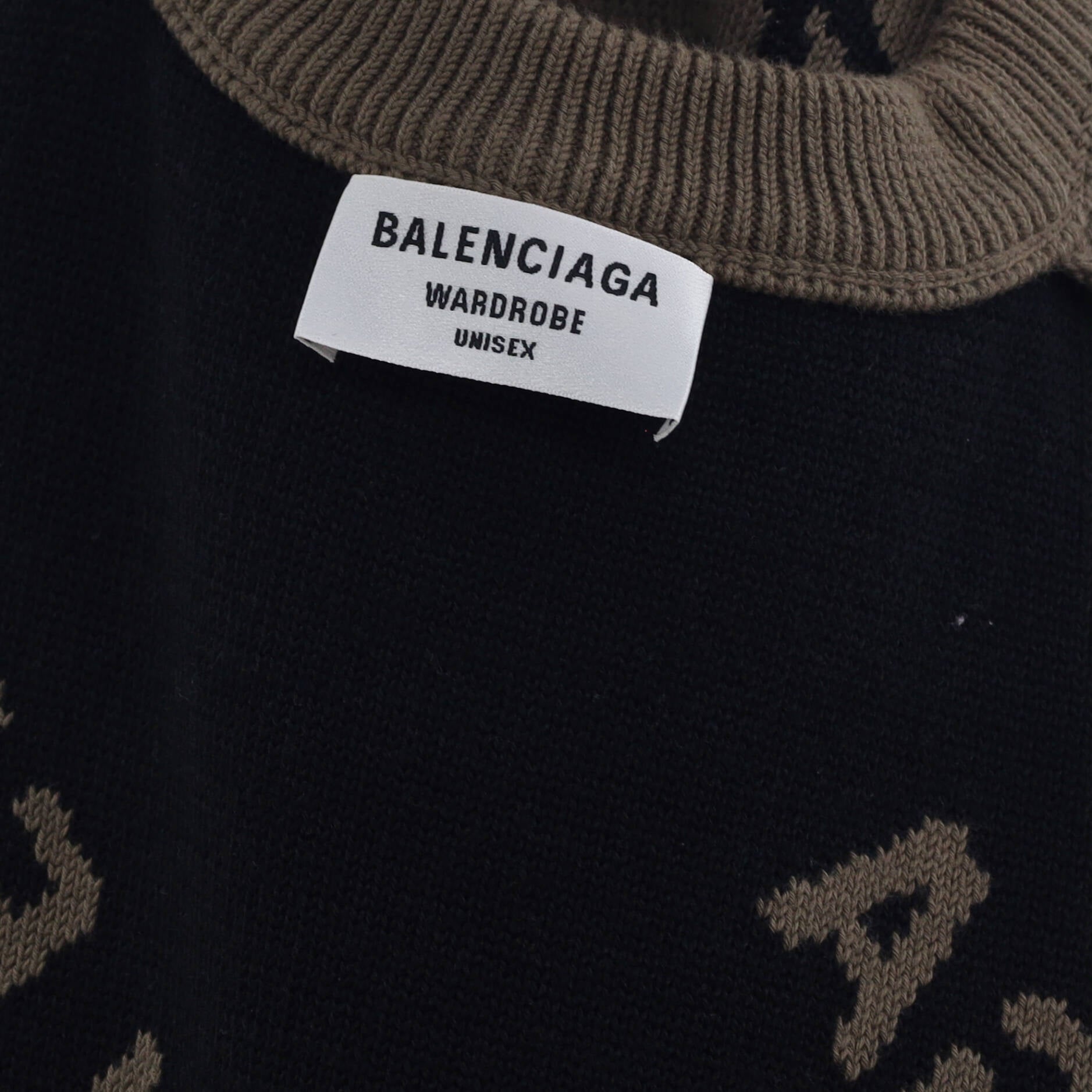 All Over Logo Sweater Cotton Blend