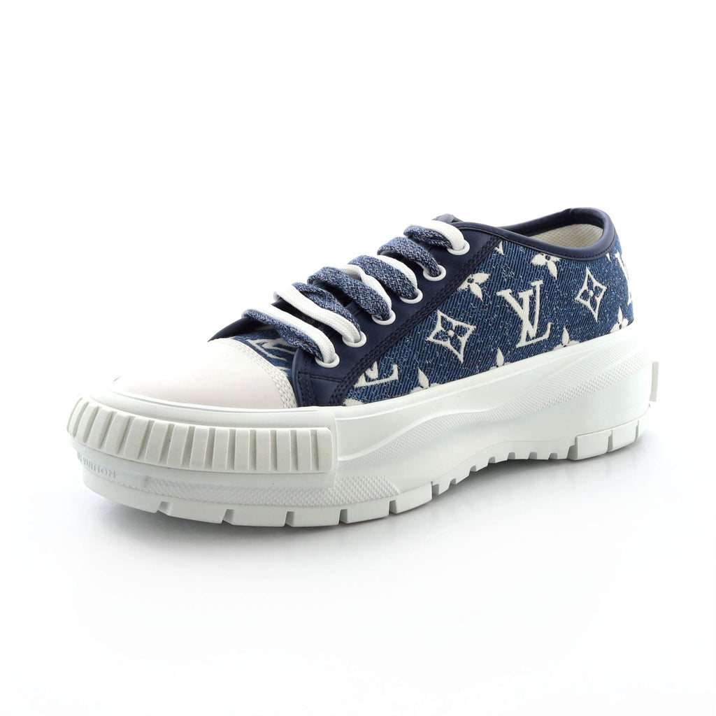 Women's LV Squad Sneakers Monogram Denim Canvas