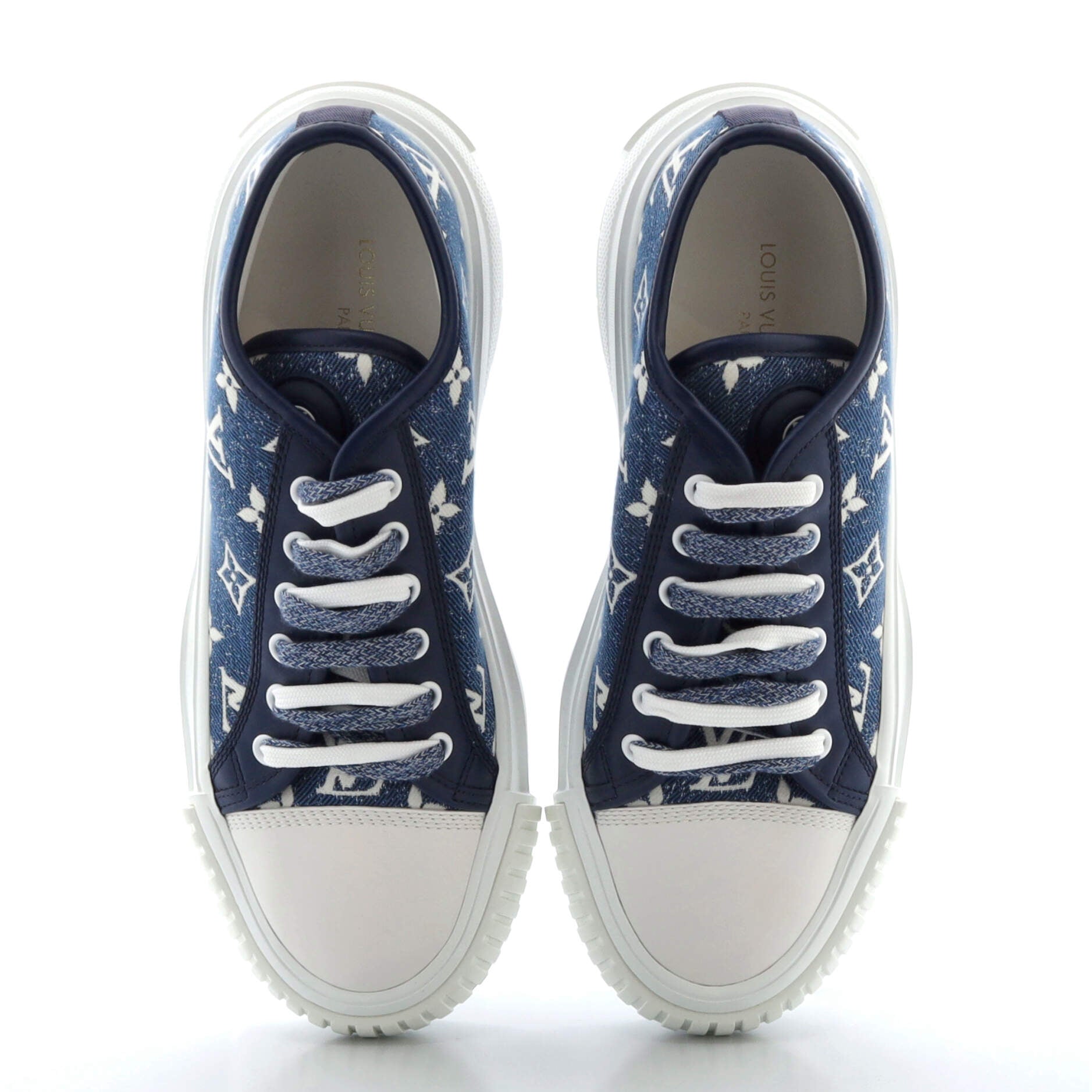 Women's LV Squad Sneakers Monogram Denim Canvas