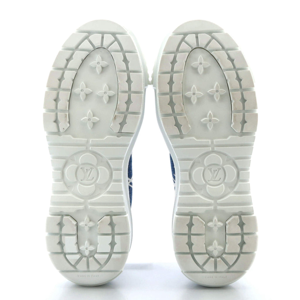 Women's LV Squad Sneakers Monogram Denim Canvas
