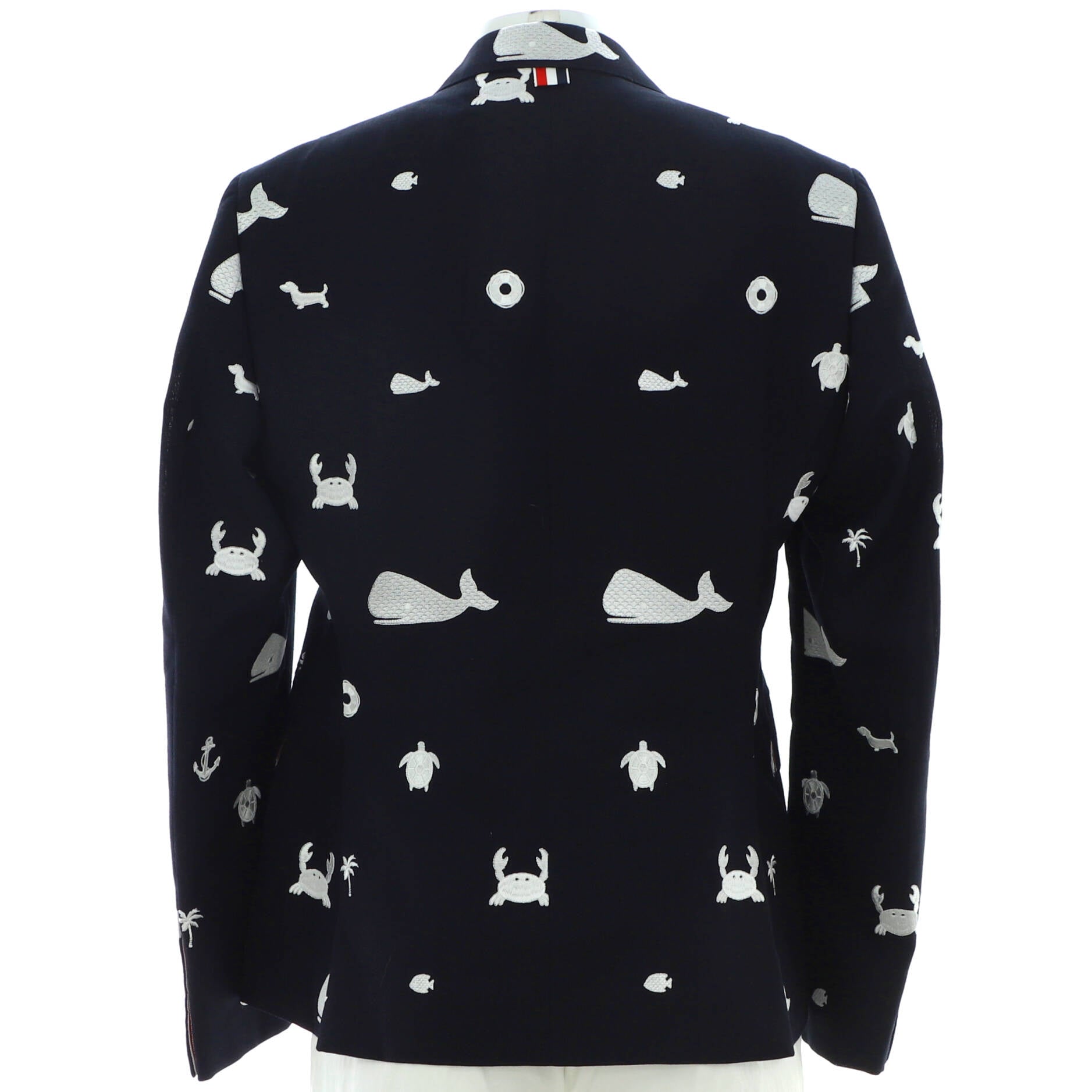 Men's Single Breasted Icon Blazer Embroidered Wool