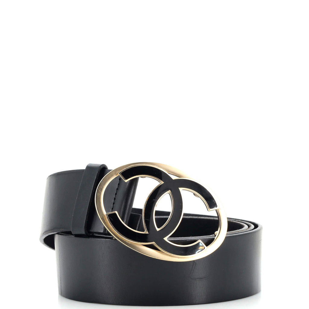 Oval CC Belt Calfskin Wide 95