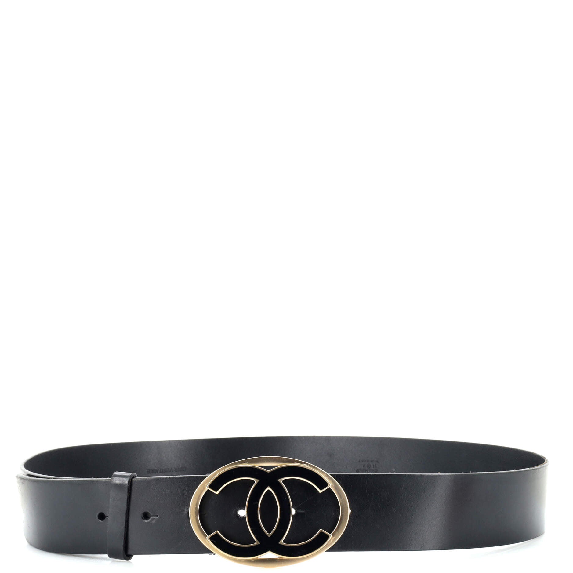 Oval CC Belt Calfskin Wide 95