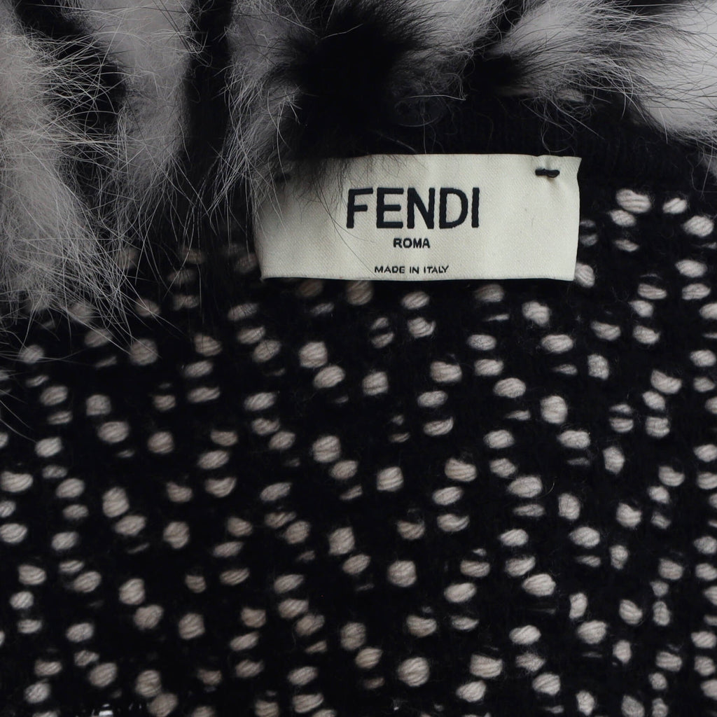 Women's Belted Wrap Coat Wool Blend with Fur