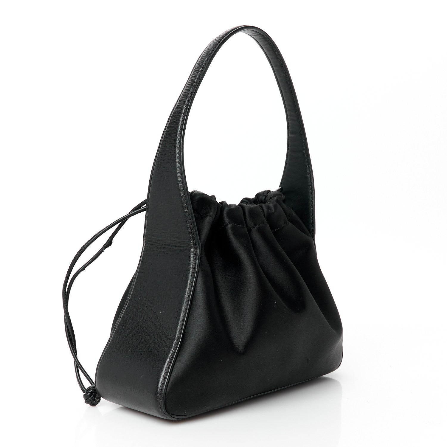 Lambskin Nylon Small Ryan Bag Black