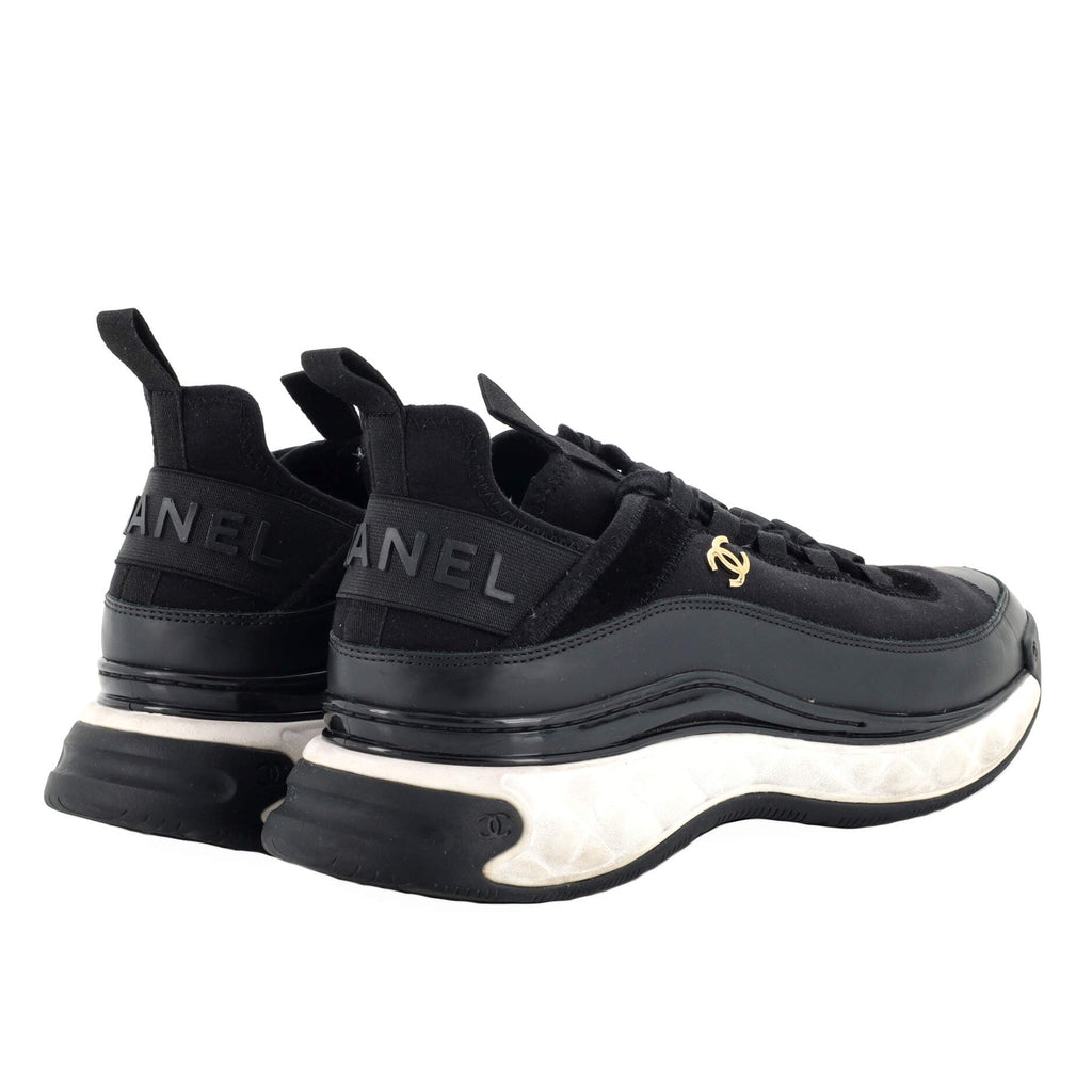 Women's CC Cap Toe Logo Sneakers Suede and Mixed Fibers
