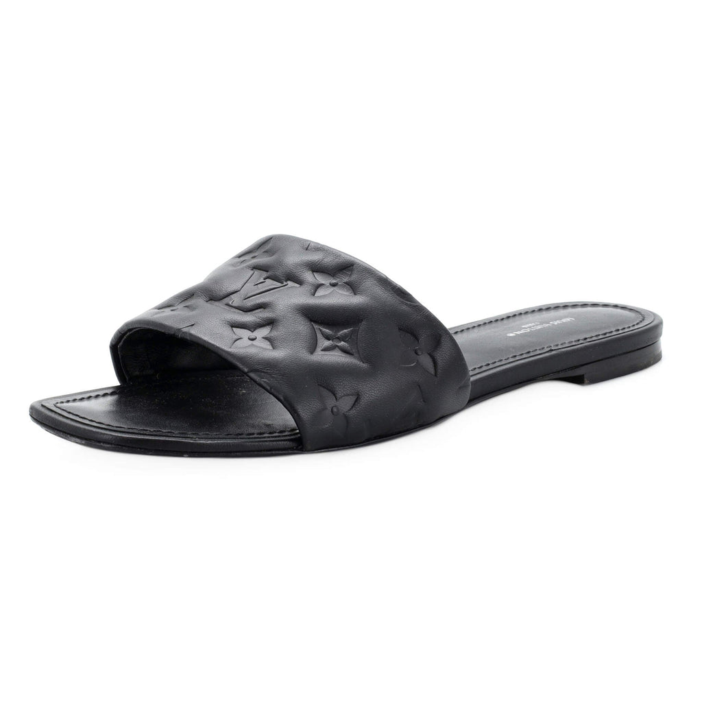 Women's Revival Mule Sandals Monogram Embossed Leather