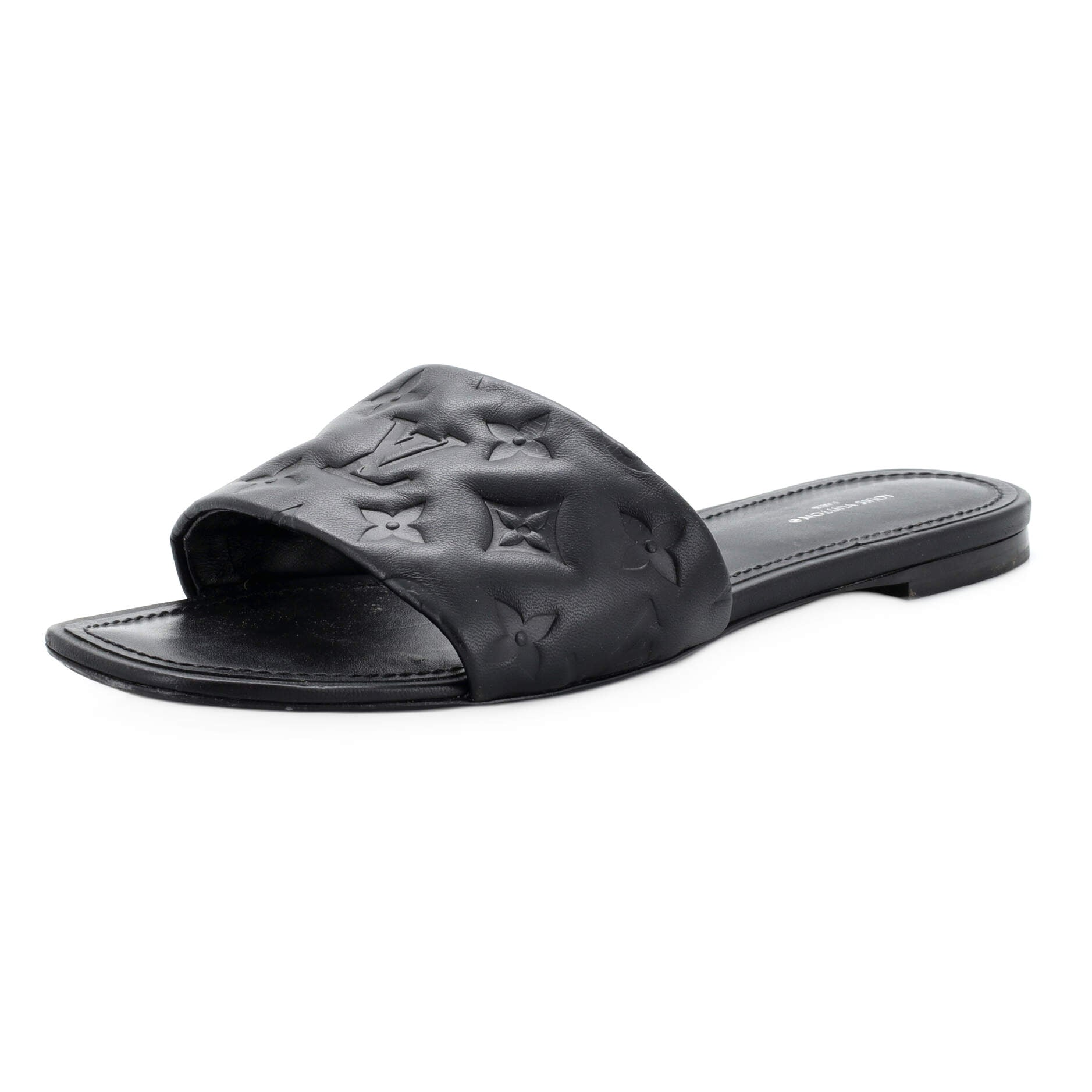 Women's Revival Mule Sandals Monogram Embossed Leather