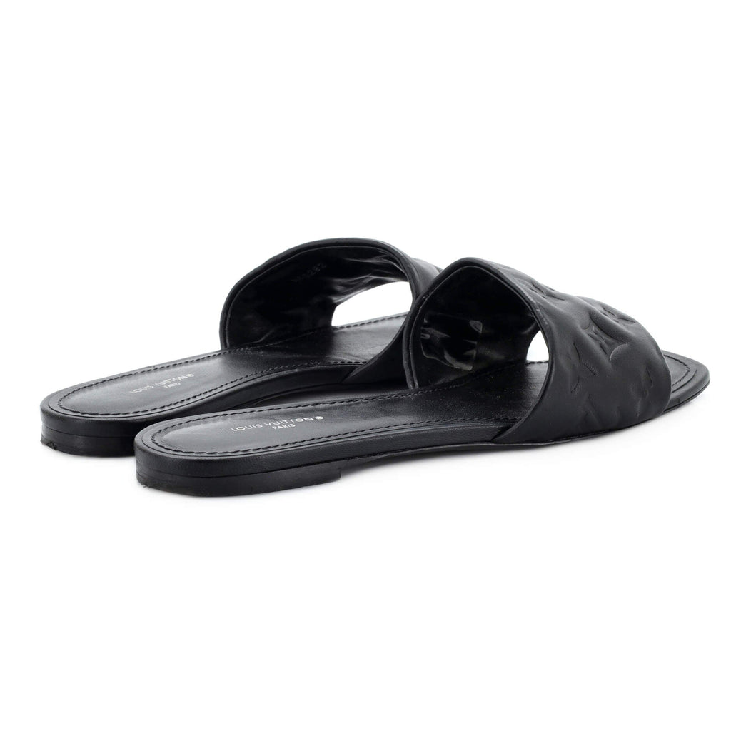 Women's Revival Mule Sandals Monogram Embossed Leather
