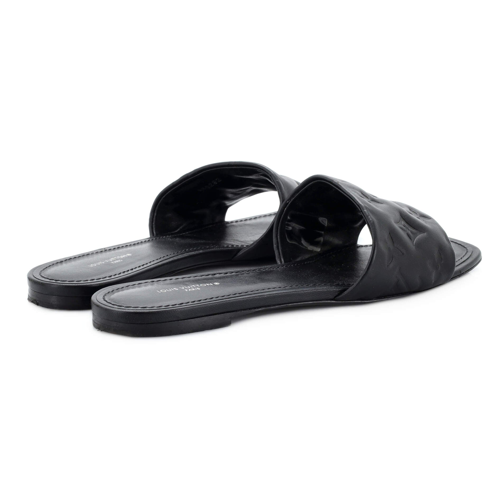 Women's Revival Mule Sandals Monogram Embossed Leather