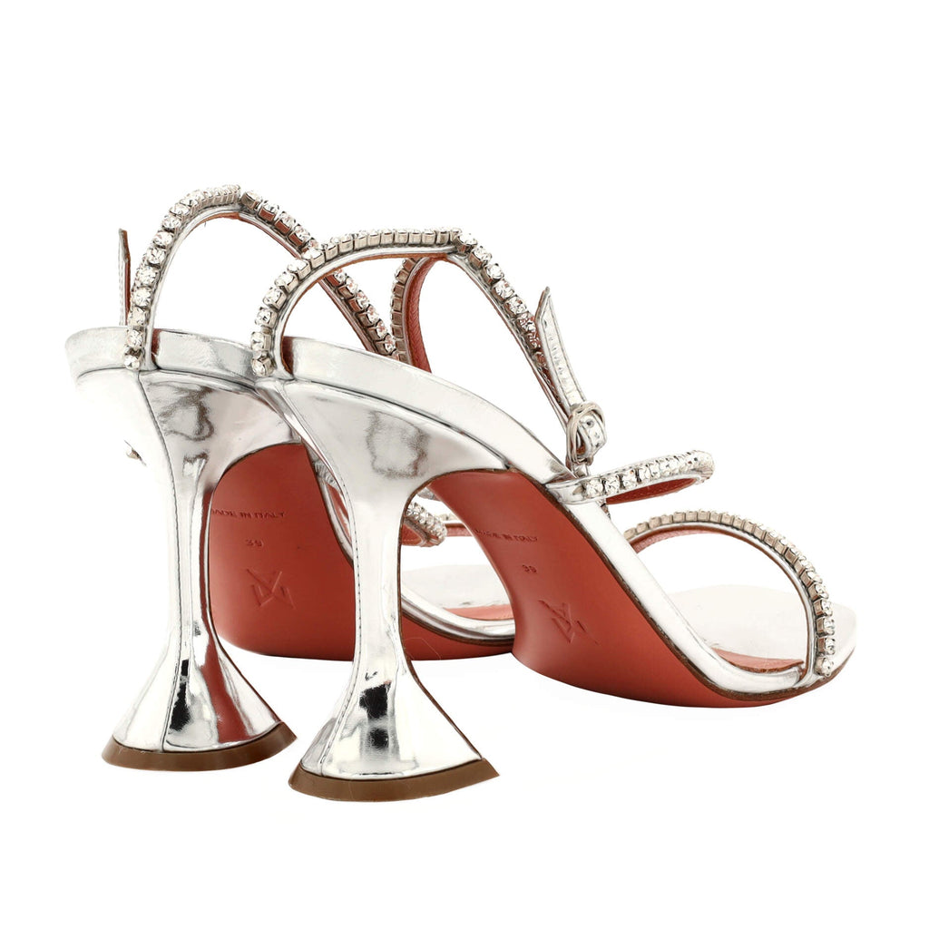 Women's Gilda Heeled Sandals Leather with Crystals 95