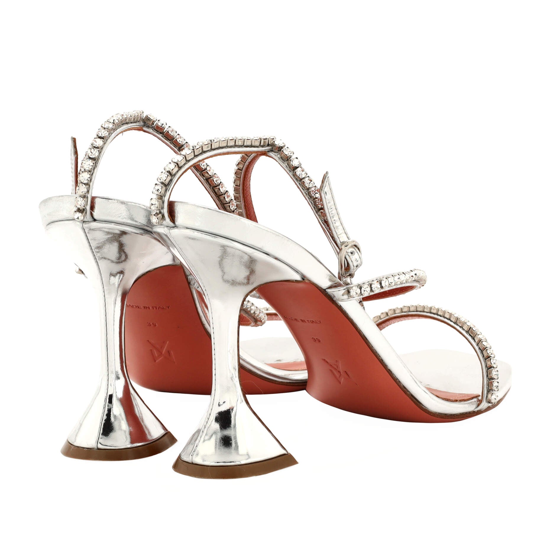 Women's Gilda Heeled Sandals Leather with Crystals 95