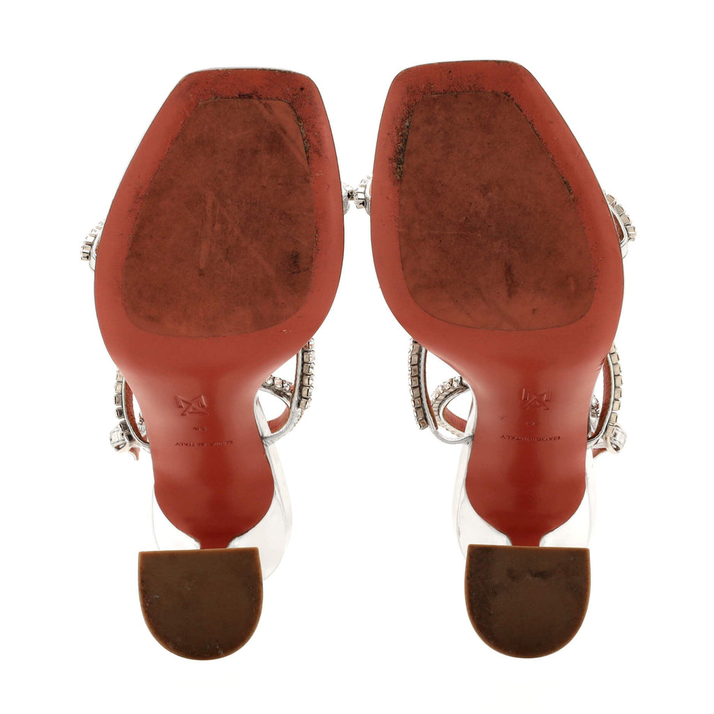 Women's Gilda Heeled Sandals Leather with Crystals 95