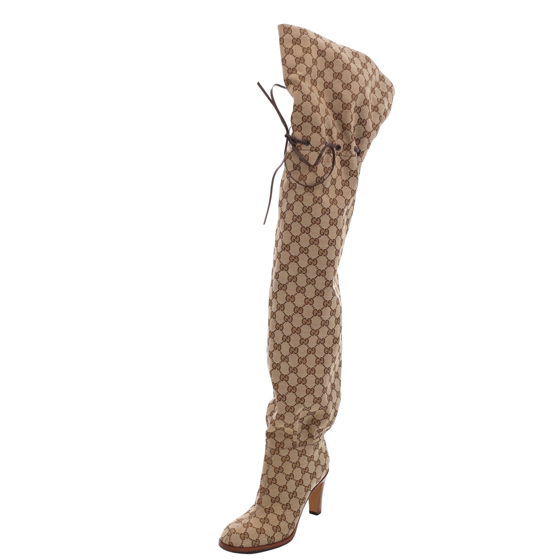Women's Lisa Knee High Boots GG Canvas