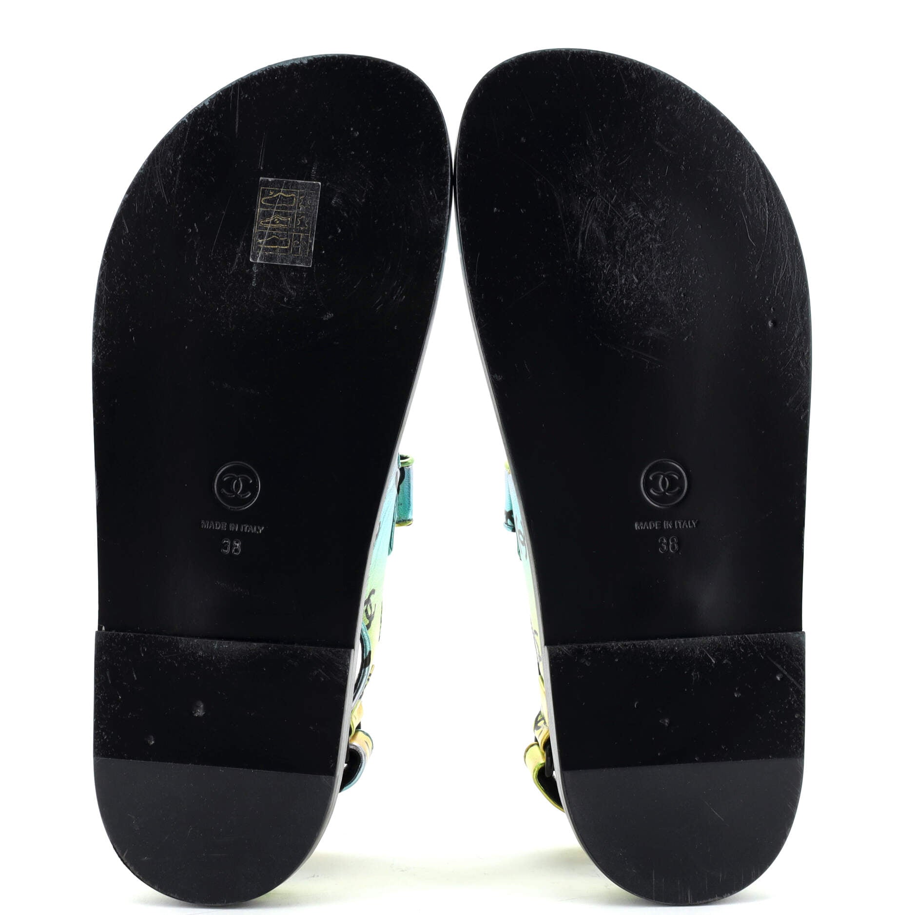 Women's Velcro Dad Sandals Printed Laminated Leather