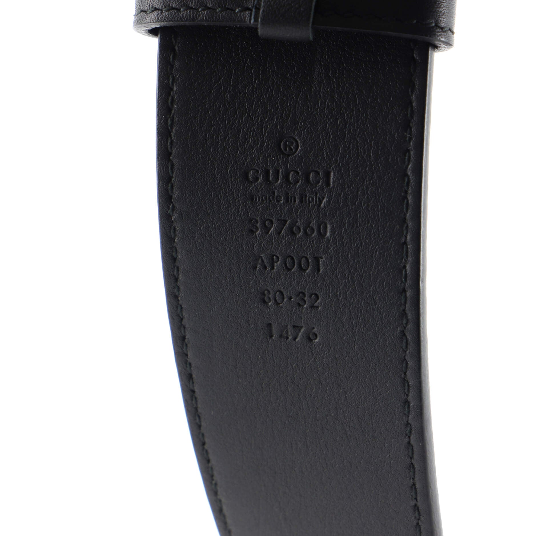 GG Marmont Belt Leather Wide 80
