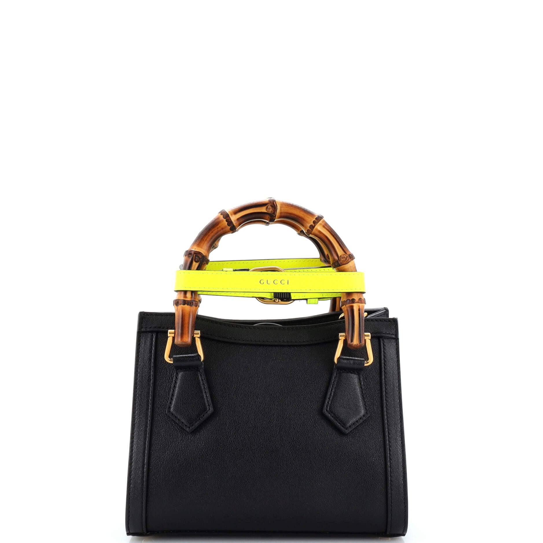 Diana NM Bamboo Handle Tote Leather Mini