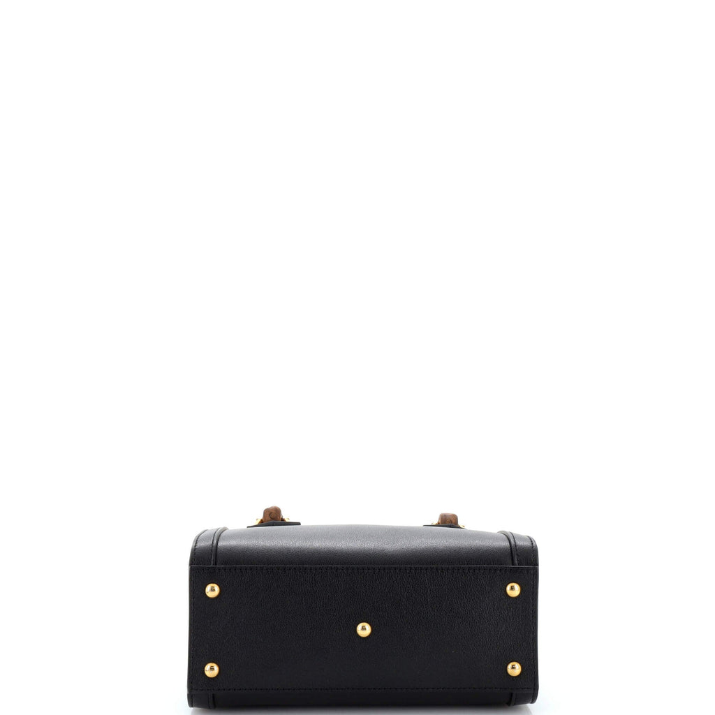 Diana NM Bamboo Handle Tote Leather Mini