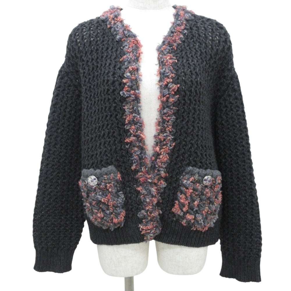 Chanel Gripoix Button 100% Cashmere Knit igan