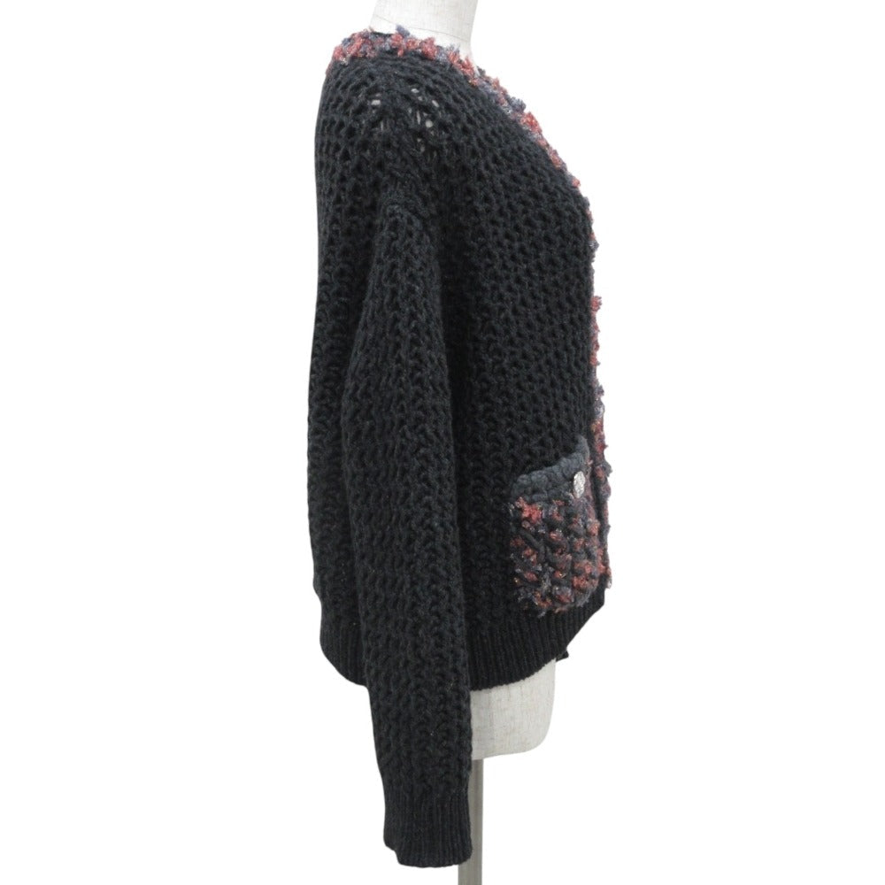 Chanel Gripoix Button 100% Cashmere Knit igan