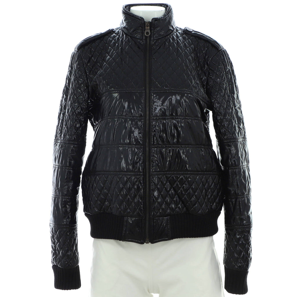 Women's Padded Zipped Jacket Quilted Nylon