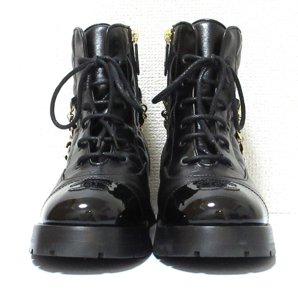 Chanel Matelassé Leather Short Boots