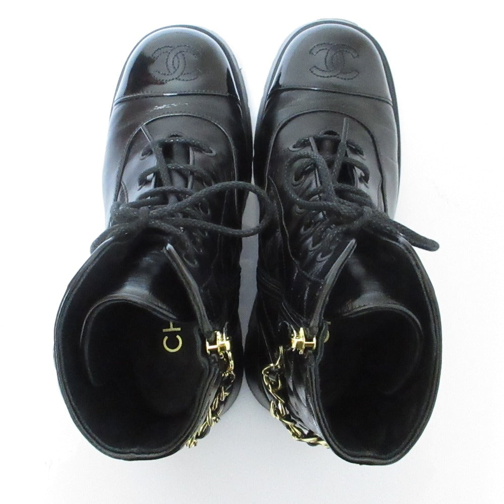 Chanel Matelassé Leather Short Boots