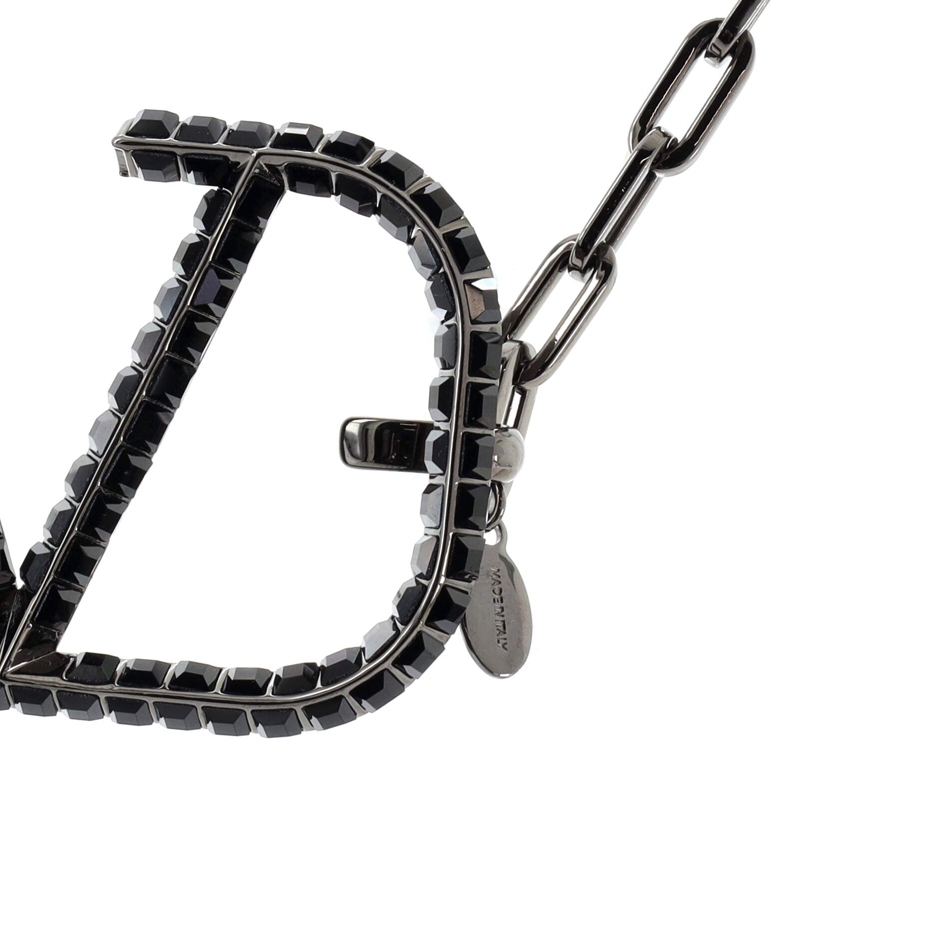 VLogo Chain Link Belt Embellished Metal 70