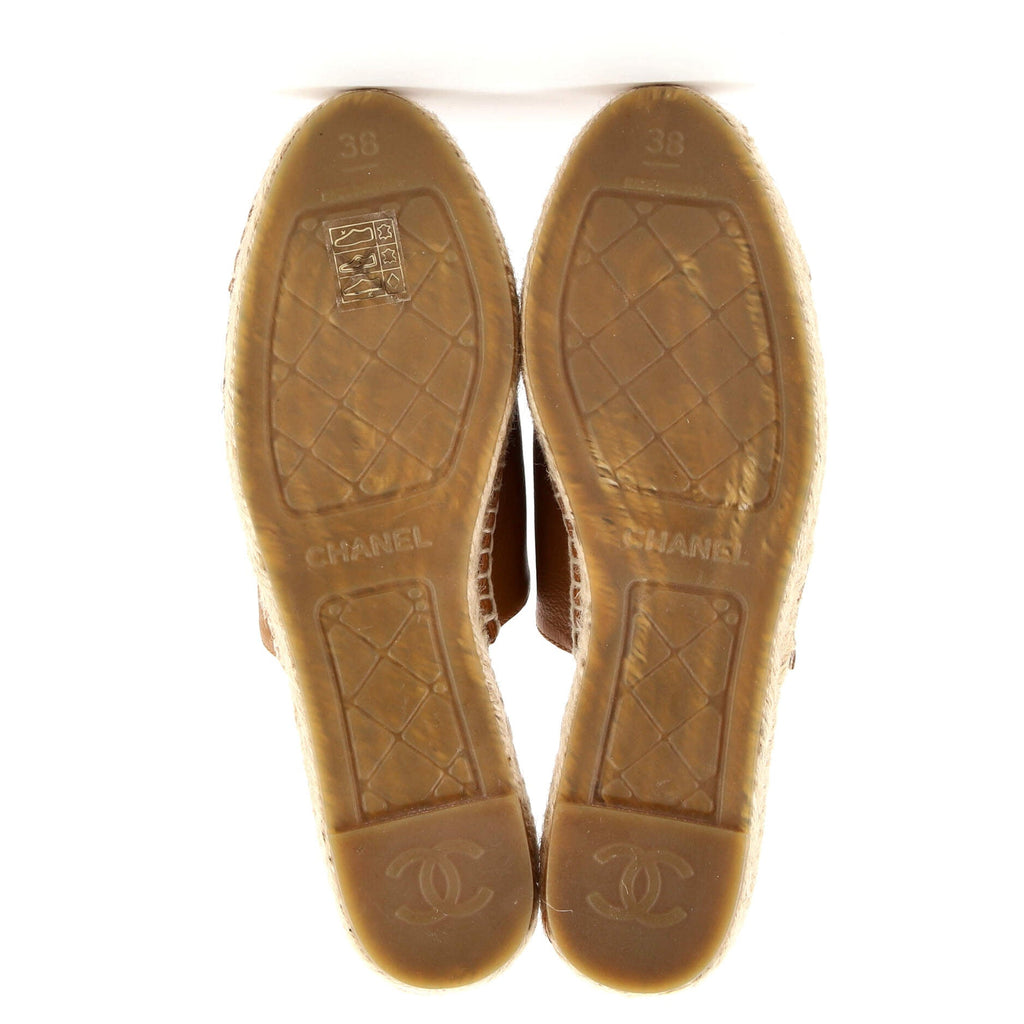 Women's CC Mule Espadrilles Leather