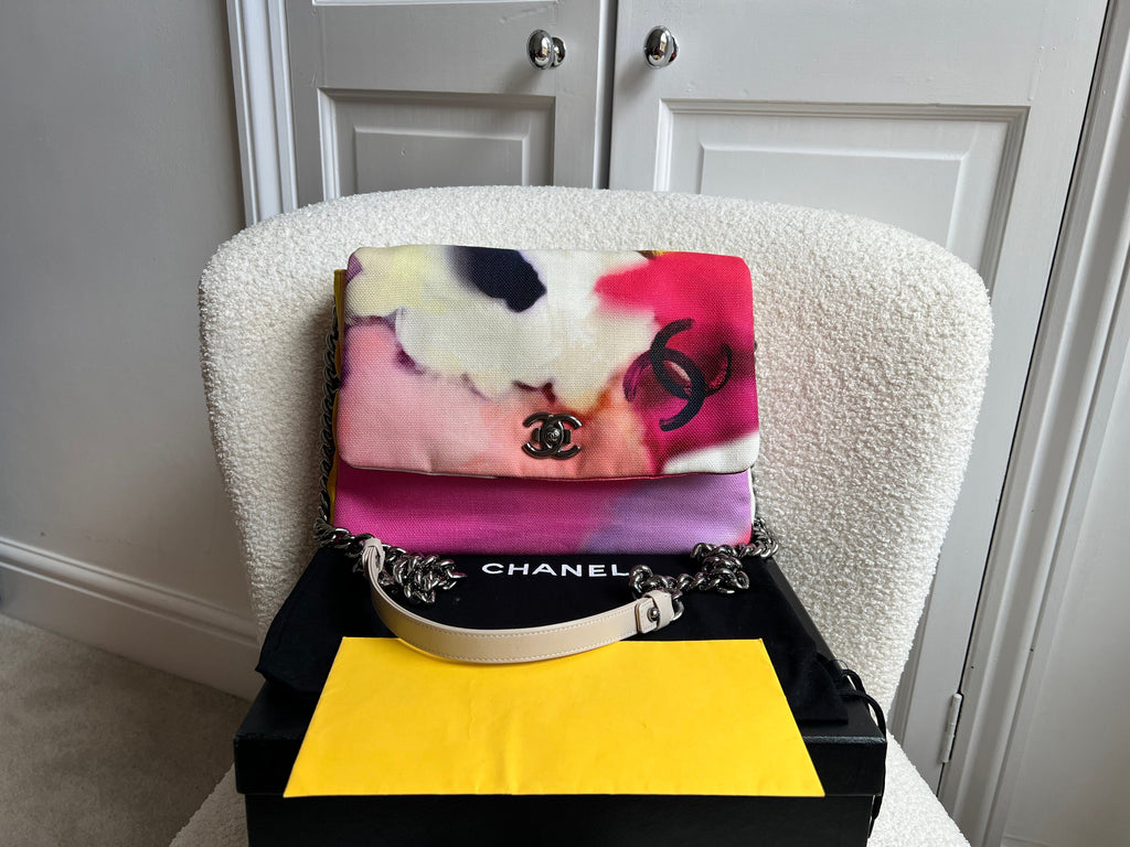 Chanel Canvas Flower Power Flap Shoulder Bag