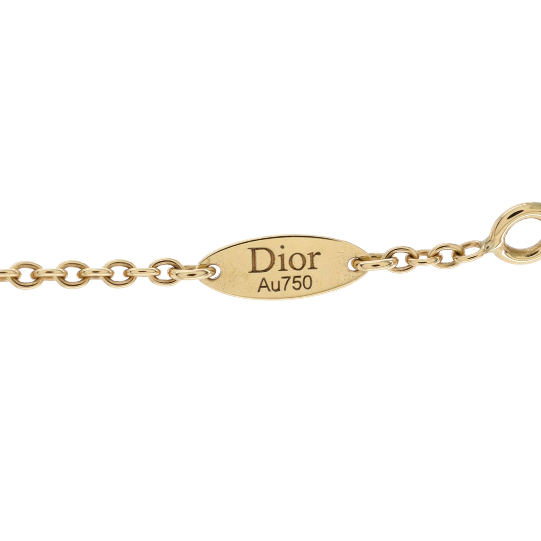 Rose des Vents Necklace 18K Yellow Gold with Diamond and Malachite 12mm