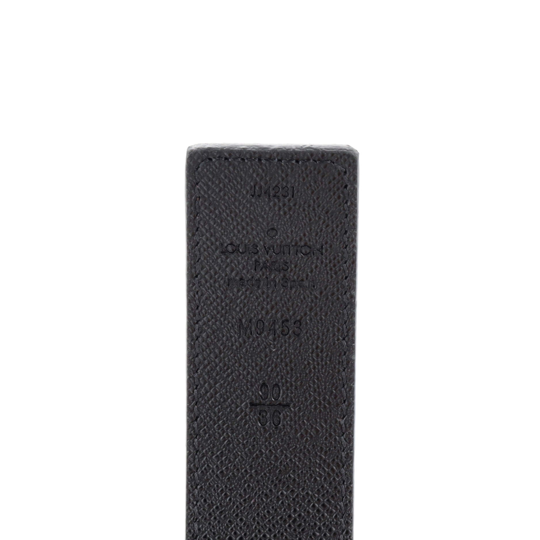 LV Initiales Belt Monogram Canvas Thin 90