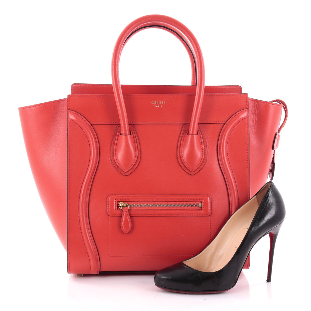 Luggage Handbag Smooth Leather Mini