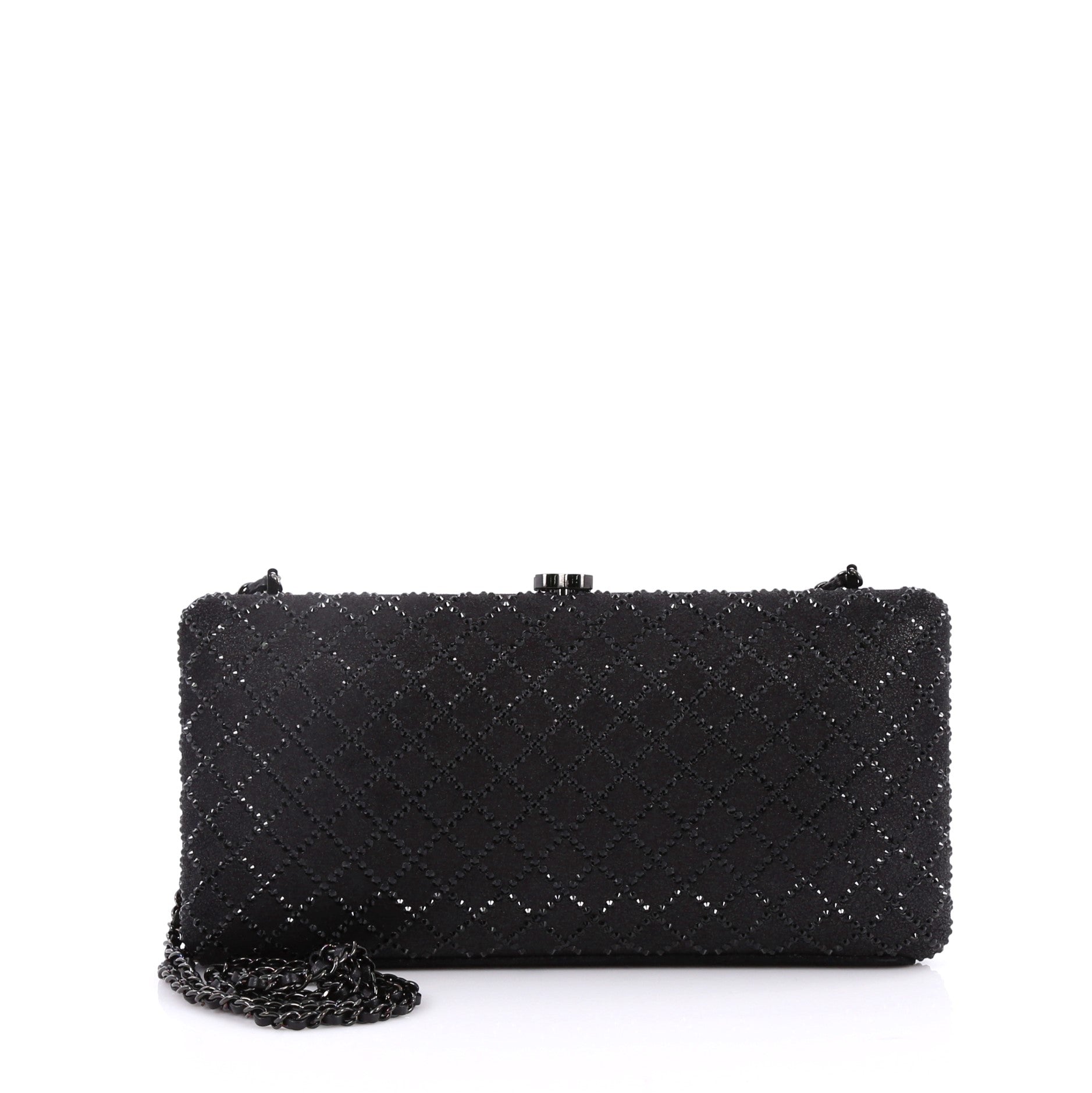CC Clasp Clutch Embellished Leather