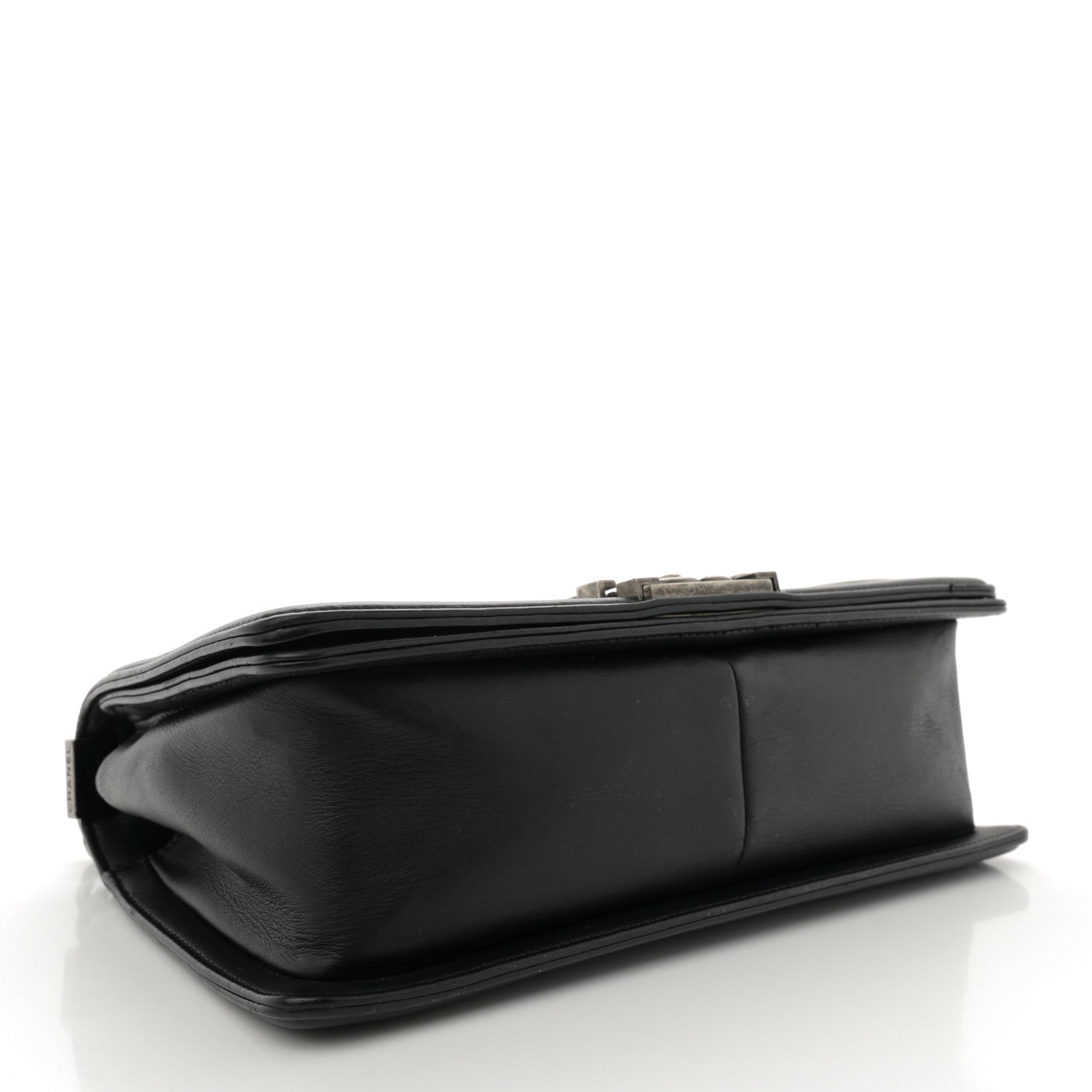 Calfskin Quilted Medium Boy Flap Black