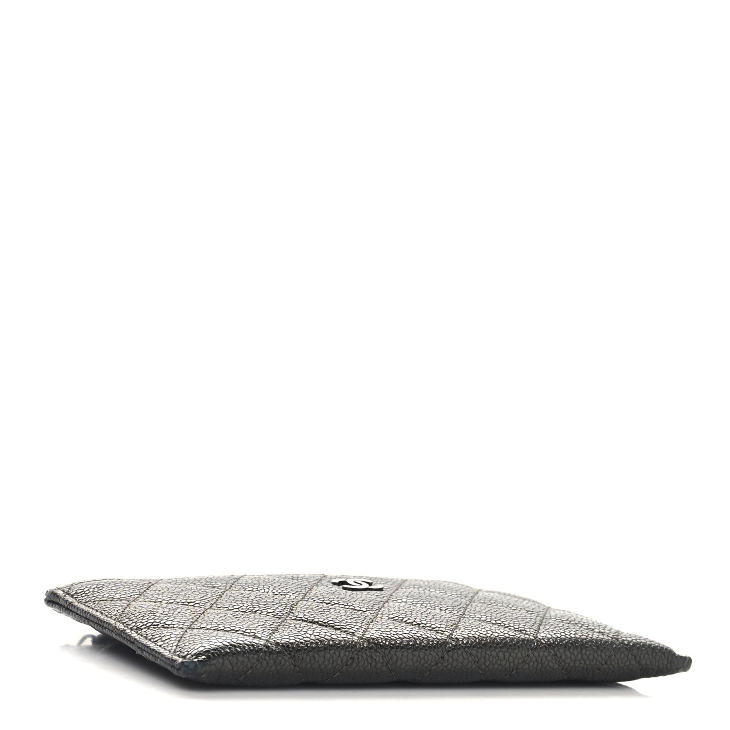 Caviar Quilted Classic Zip Pouch Black