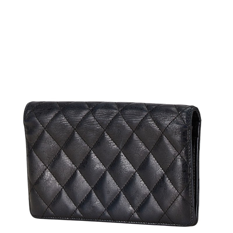 Chanel Matelasse Lambskin Long Wallet