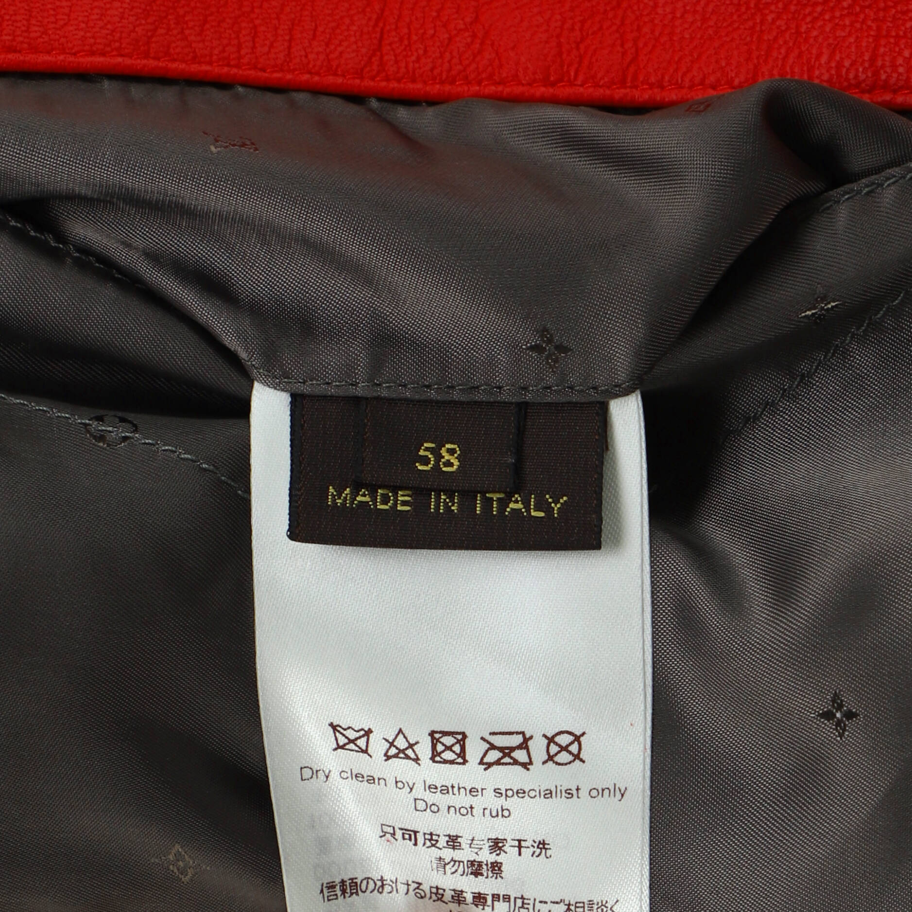 Men's Bomber Jacket Limited Edition Supreme Monogram Leather