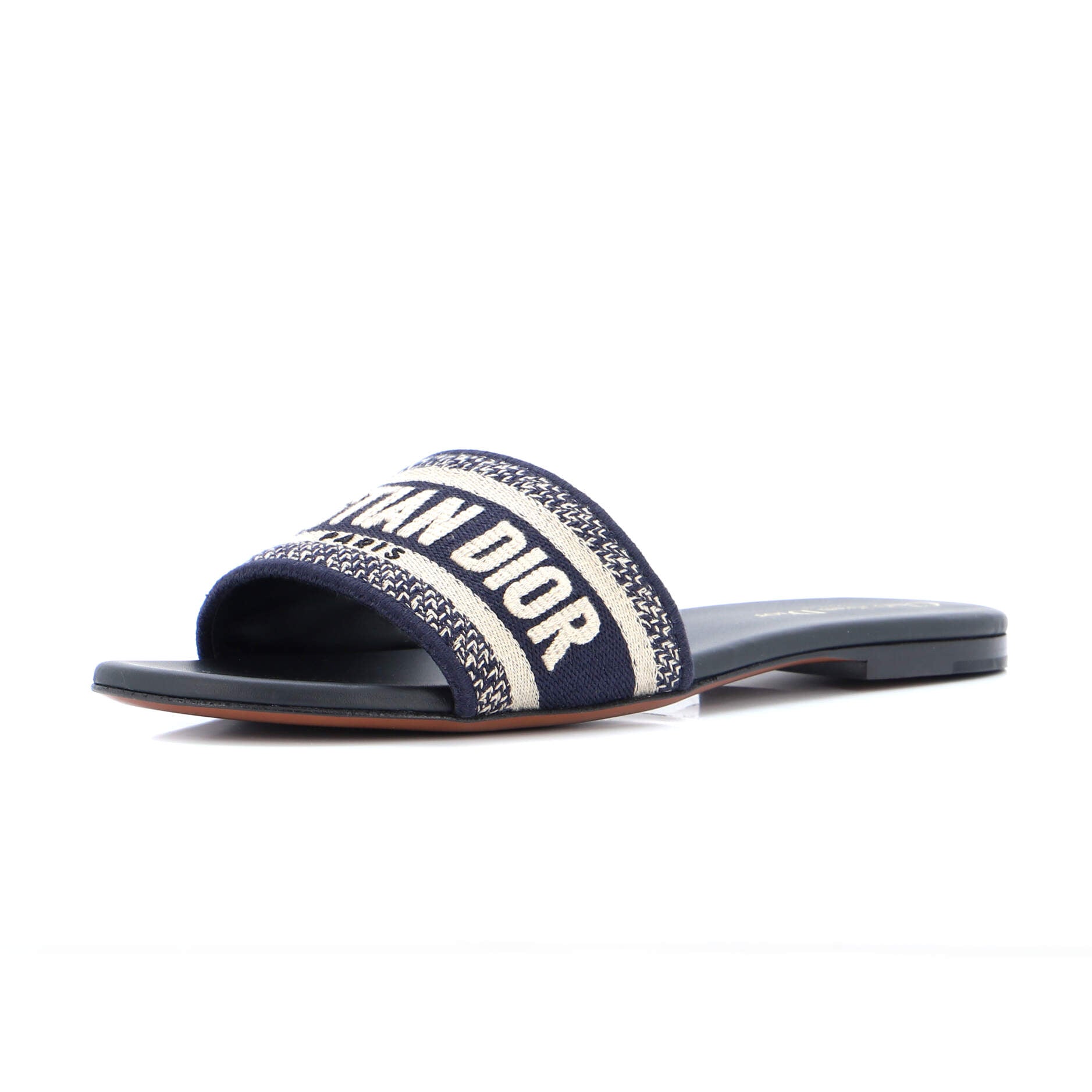 Women's Dway Flat Sandals Embroidered Canvas