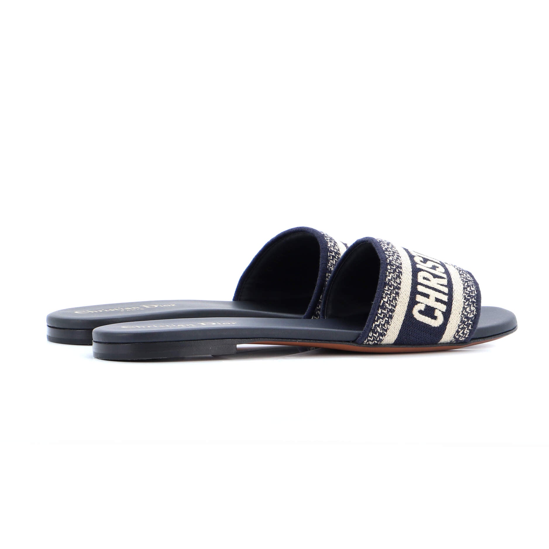 Women's Dway Flat Sandals Embroidered Canvas