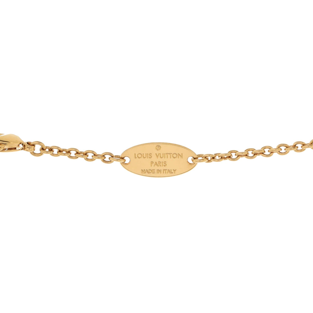 LV Iconic Necklace Metal with Crystals