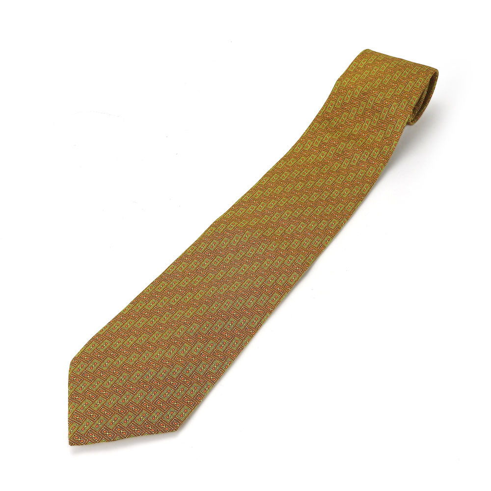Fendi Silk Tie Brown Green