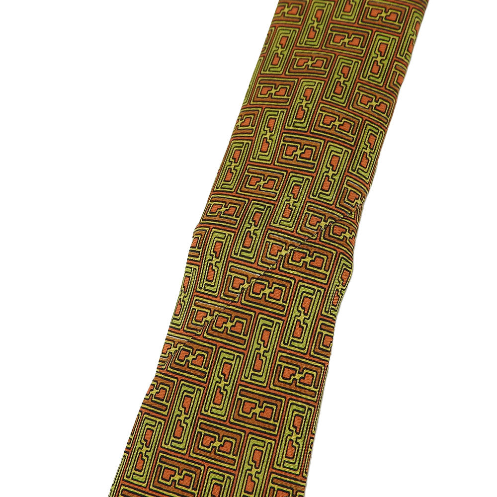 Fendi Silk Tie Brown Green
