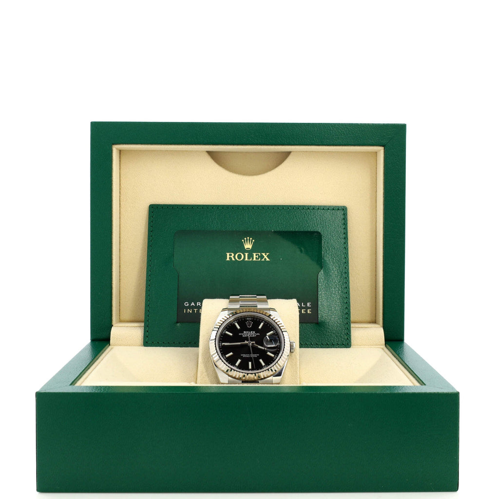 Oyster Perpetual Datejust Automatic Watch Stainless Steel and White Gold 41