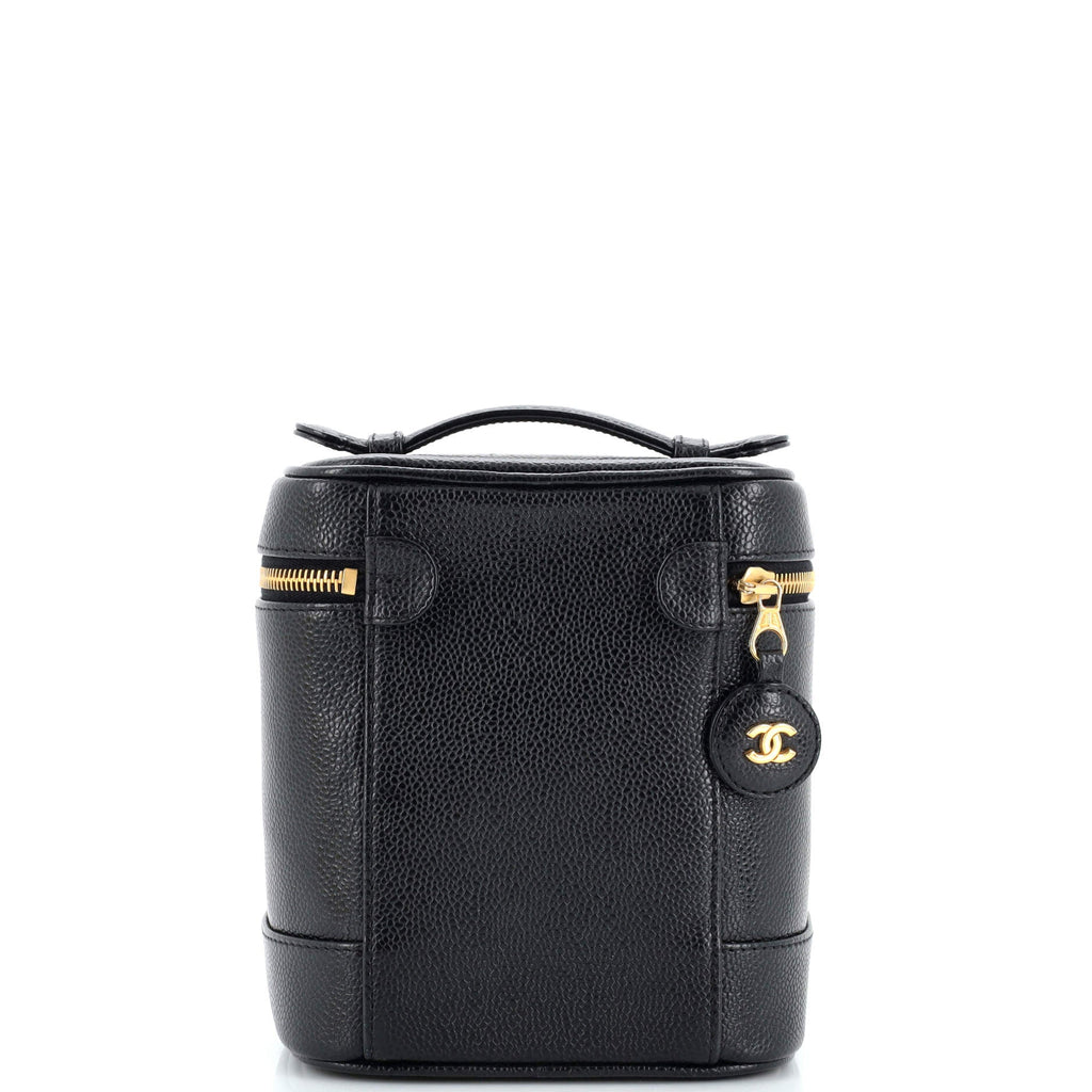 Vintage Timeless Cosmetic Case Caviar Tall